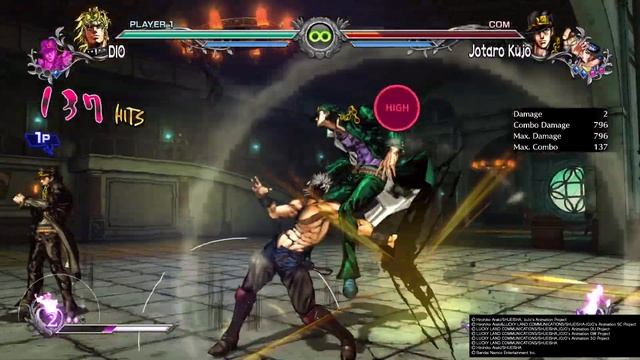 JoJo's Bizarre Adventure: All-Star Battle R The Final DIO Combo смотреть онлайн