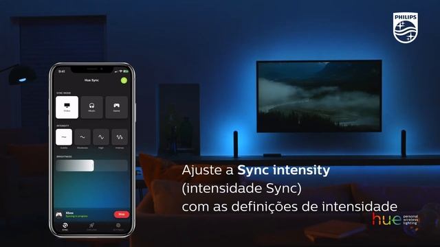 Como usar o aplicativo móvel Hue Sync com a Philips Hue Play HDMI Sync Box смотреть онлайн