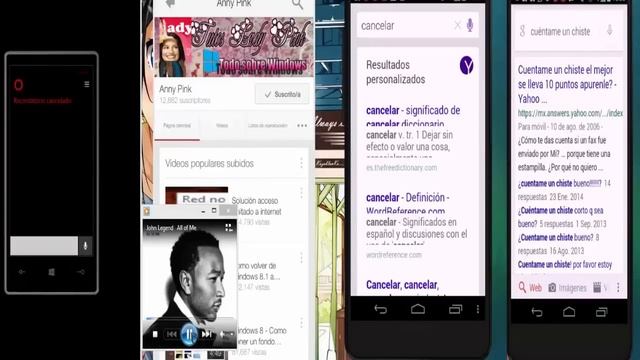 Cortana vs Siri vs Sherpa vs Google Now en Español 2015 смотреть онлайн