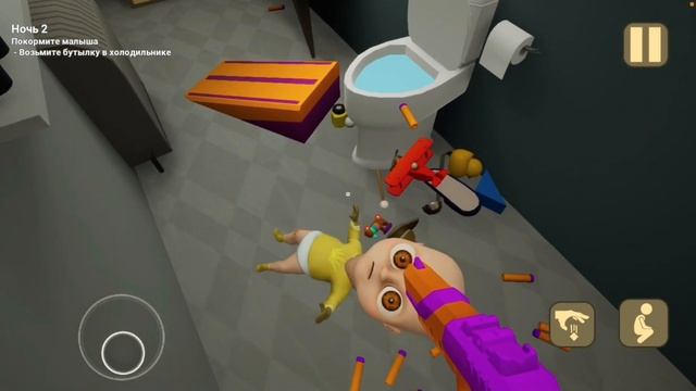 КАК ПОБЕДИТЬ ЛЫСОГО СКИБИДИСТА ?! ИГРА The Baby In Yellow
