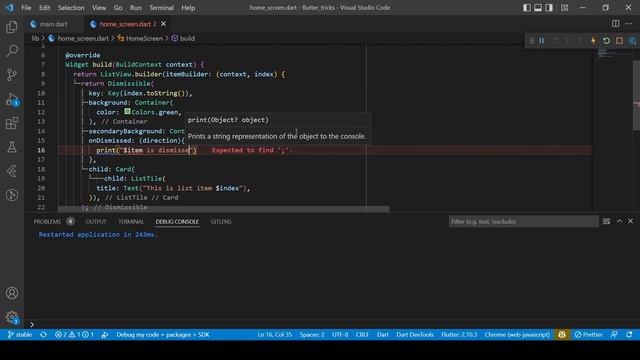 Implementing Slide to delete in Flutter with Dismissible widget смотреть онлайн