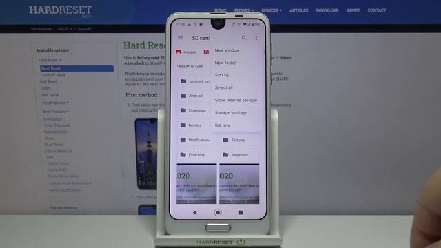 How to Format SD Card in SHARP Aquos R2 – Erase External Storage смотреть онлайн