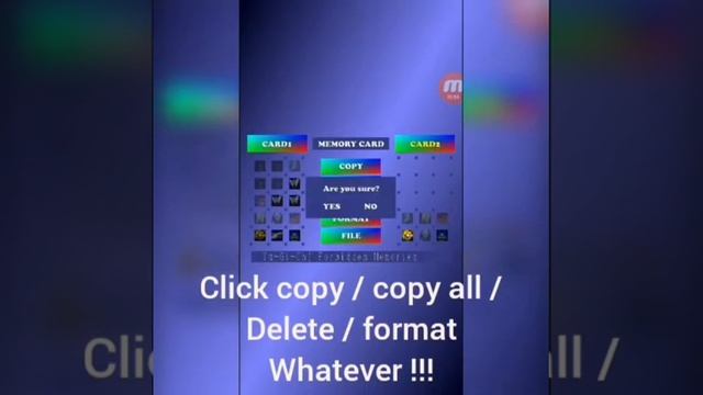 MCIM How to copy delete format memory card epsxe android play station one ps1 psx Tutorial смотреть онлайн
