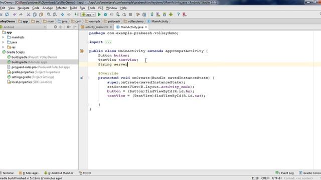 Android Volley -02- Create a Simple Request. смотреть онлайн