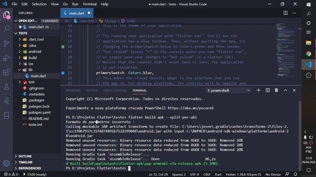 #32 Flutter - Gerando APK com o Flutter - Android смотреть онлайн