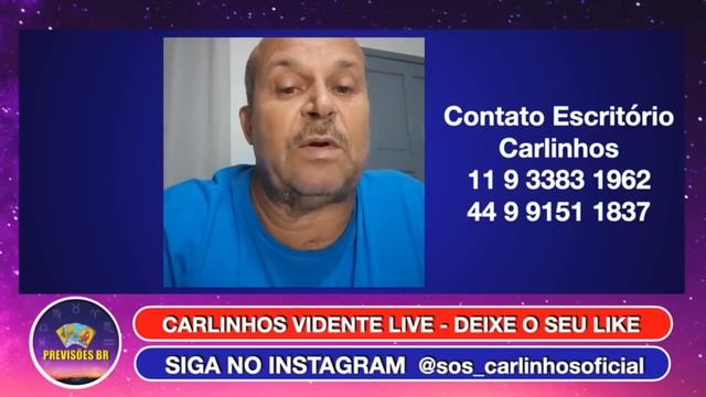 CARLINHOS VIDENTE LIVE PREVISÕES SÁBADO 23/03/24 🇧🇷🙏 смотреть онлайн