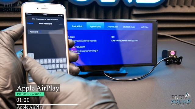Carplay Android Auto Wireless Smart Screen Dual Camera 9.3 inch PODOFO A3073 смотреть онлайн