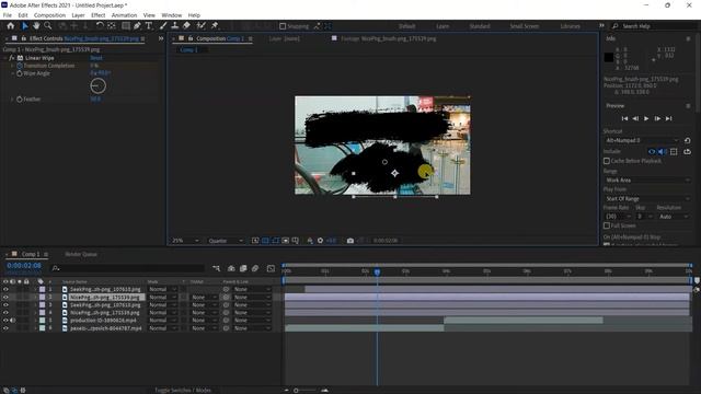 Create a Brush Stroke Transition Reveal After Effects Motion Graphics Tutorial смотреть онлайн