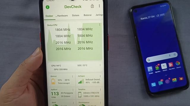 PERFORMA MAKSIMAL UNTUK DEVICE NO-ROOT ! COBA CPU THROTLING TES + TES CPU DEVCHECK HASILNYA MAKSIMA смотреть онлайн