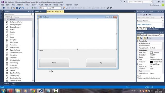 [VB.NET] - OpenFileDialog ve SaveFileDialog Kullanım смотреть онлайн