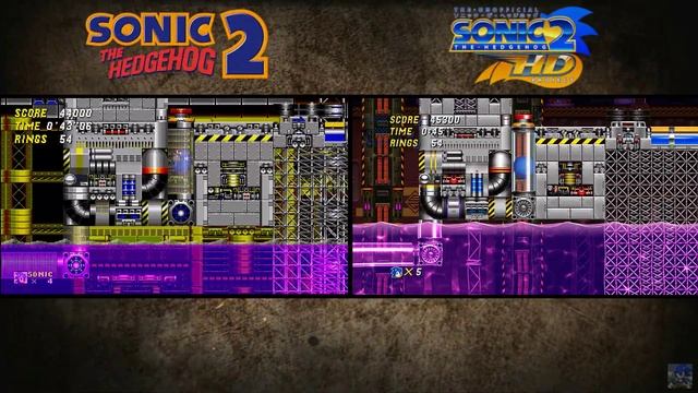 Sonic 2 VS Sonic 2 HD смотреть онлайн