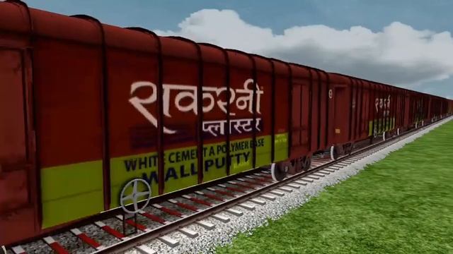 🎱 indian railways crossing on branched Daimond railway tracks//Train game video//Railroad Game смотреть онлайн