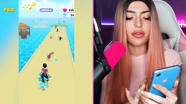 Noob vs MAX LEVEL in Makeover Run! смотреть онлайн