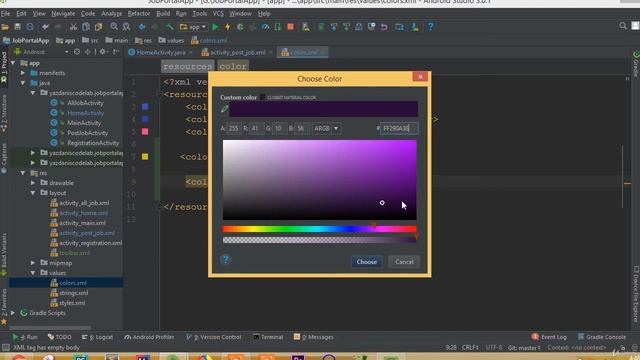 Job Portal App - Part 16 | Floating Button Design смотреть онлайн