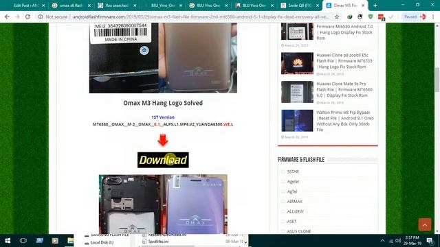 Omax M3 Flash File | Firmware 2Nd Mt6580 Android 5.1 | Display Fix Dead Recovery All Version смотреть онлайн