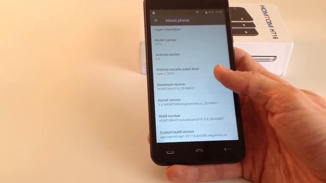 HOMTOM HT16 - Android 6.0 phone test смотреть онлайн