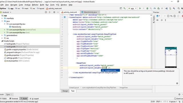 How to implement Flip View Library|flip images in Android Studio Hindi/Urdu смотреть онлайн