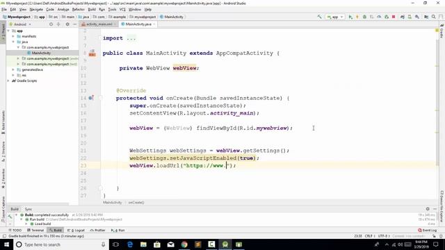 Convert website into android app part 1 [Android studio tutorial] смотреть онлайн