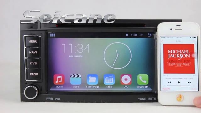 Aftermarket Android 4.4 2003-2011 VW Touareg GPS dvd head unit support radio 3G WIFI Mirror Link смотреть онлайн