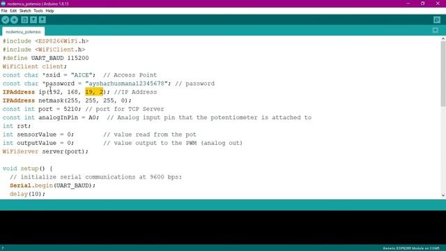 Input Analog ESP8266 dan Potensiometer | Menggunakan Aplikasi Serial WiFi Terminal di HP Android смотреть онлайн