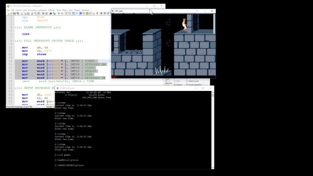 Testing 8088 bare bones BIOS and hardware emulation смотреть онлайн