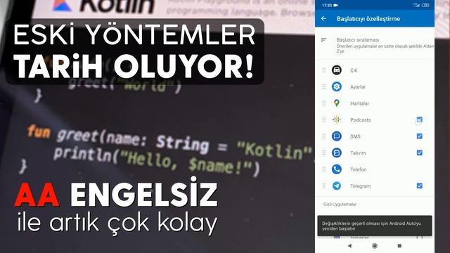 13) AA Engelsiz İle Eski Yöntemleri Unutun (Android Auto - Youtube Video Oynatma) смотреть онлайн
