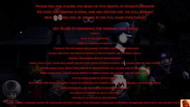five nights at warios awaken demo night 1 easy and hard mode смотреть онлайн