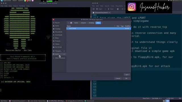 Inject Malicious apk into original apk(Automated Version) смотреть онлайн