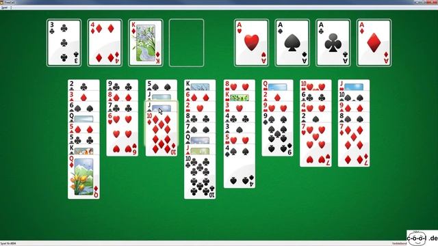Lets Play PC, Freecell Windows 7, Spiel Nr. 4894 смотреть онлайн