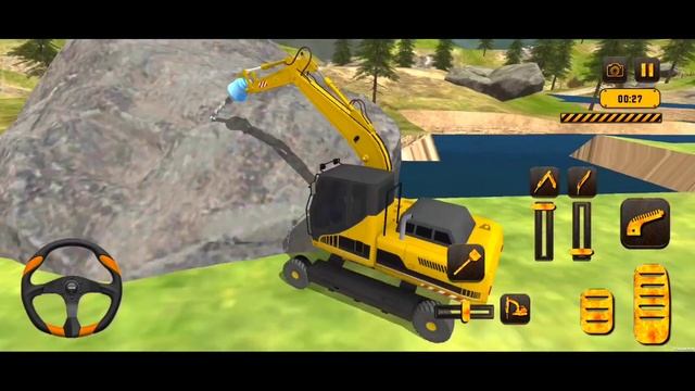 City Construction And Village Pipe Line Work JCB Game - Android Game Play смотреть онлайн