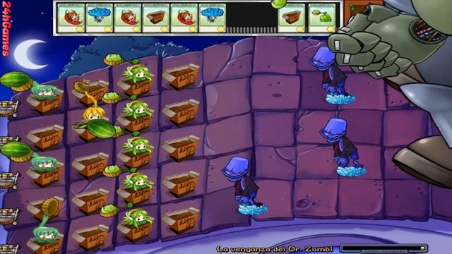 Anime Girl Gatling PEA Attack Dr. Zomboss Fight! - Plants vs Zombies mod смотреть онлайн