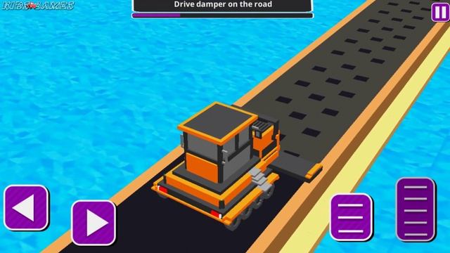 Highway Road Building Blocky - Construction Simulator - Android GamePlay смотреть онлайн