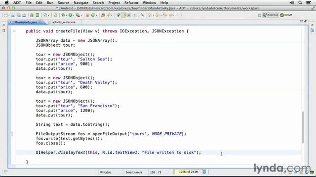 03 02 jsondata Android SDK Local Data Storage смотреть онлайн