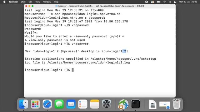 How to use VNC on IDUN HPC cluster from macOS смотреть онлайн