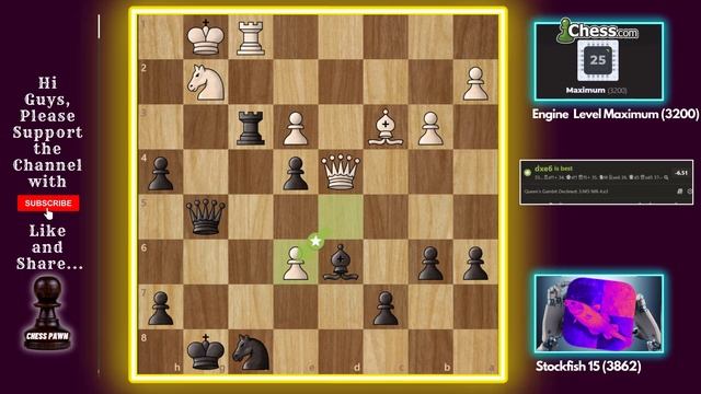 Stockfish 15's Most Devastating Attack against Chess com!!! смотреть онлайн