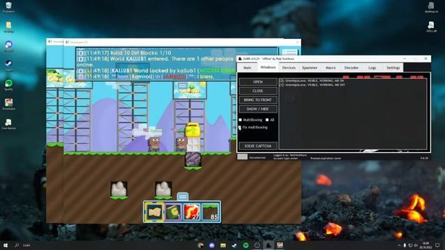 GROWTOPIA GABB V4.04   UNDETECTED, 1HIT, SPAM, UNBANNER   GABB DOWNLOAD