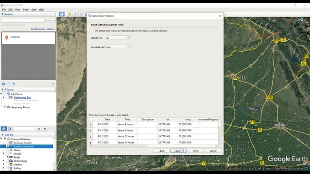 Upload GPS Coordinates (Lat/Long) to Google Earth Pro смотреть онлайн