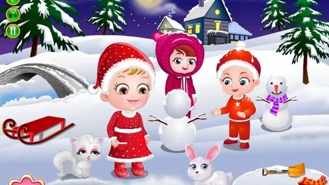 Baby Hazel Christmas Time | Fun Game Videos By Baby Hazel Games смотреть онлайн