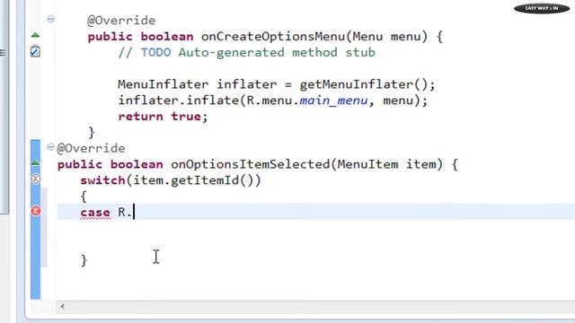 Android tutorial for beginners - 109 - Handling Click Events of Options Menu смотреть онлайн