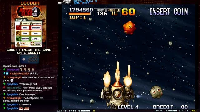 1CCBBH - 522. Metal Slug 3 (1 Credit Clear) смотреть онлайн