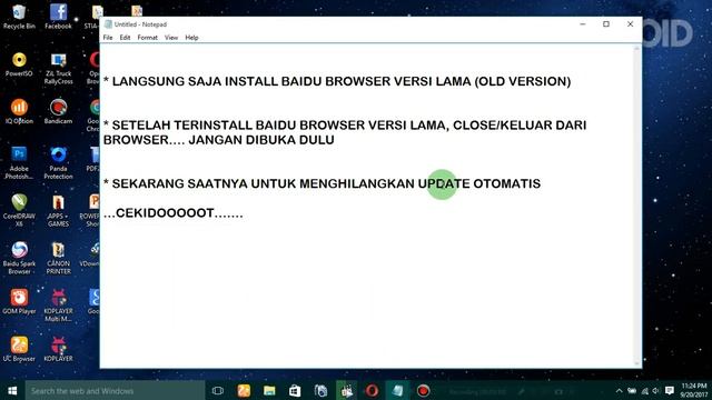 Cara Menghilangkan UPDATE OTOMATIS pada BAIDU BROWSER смотреть онлайн