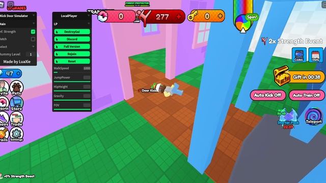 Roblox Kick Door Simulator Script (Inf Strength, Autofarm) смотреть онлайн