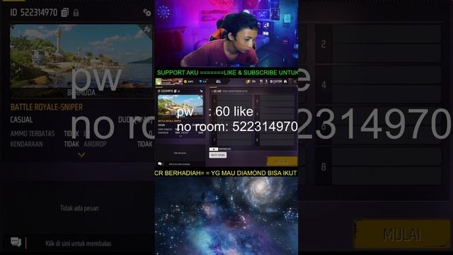 LIVE CR BERHADIAH DM FREEFIRE #31 - SYARAT DI DESKRIPSI смотреть онлайн