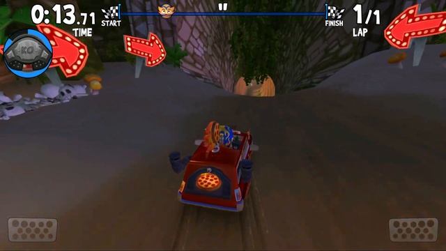 Juara 1 Kemarahan Kembang Api 6 Mobil Menguji Kekompakan Dalam Time Trial | Bermain game BB Racing смотреть онлайн