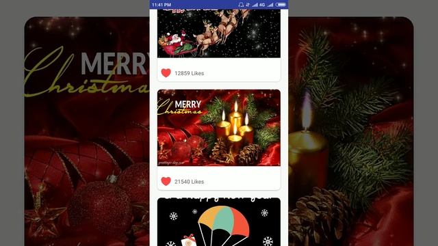 Christmas New Year 2018 GIF Greeting card wishes Best Android App in Play Store смотреть онлайн