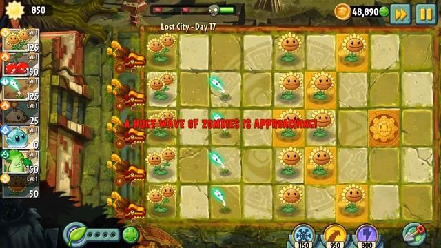 PvZ 2 "Lost City - 32 days" #5: All Levels Completed (Without lawn mower & upgraded plants) смотреть онлайн
