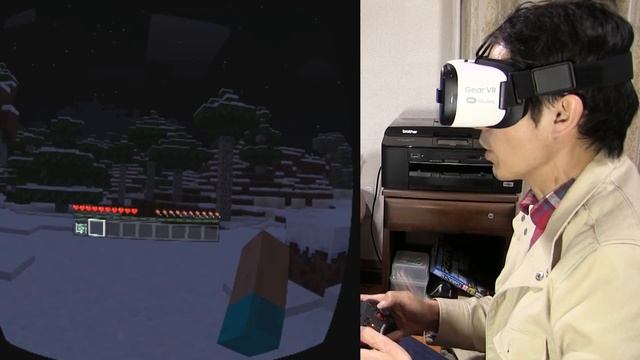 【マイクラVR】マインクラフトの世界へ入り込む！Minecraft Gear VR смотреть онлайн