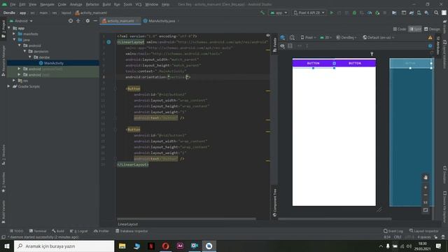 Sıfırdan Mobil Uygulama Dersleri 5 / Linear - Relative - Constraint Layoutlar / Android Studio смотреть онлайн