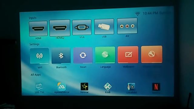 Aun m18 up projector projection on wall and mirroring detail review смотреть онлайн