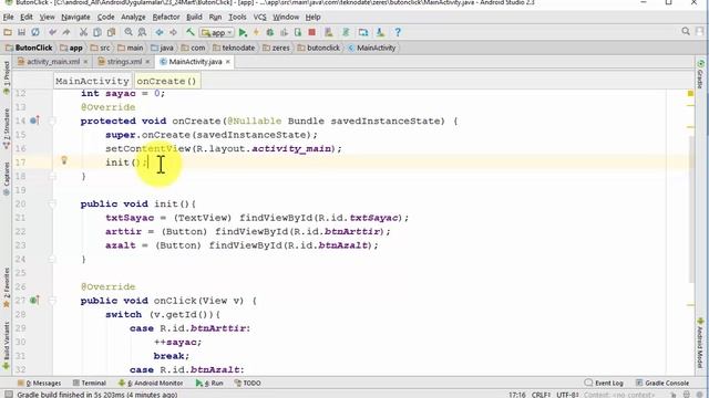Buton Click Olayları - OnClickListener Interface Implement Etme смотреть онлайн